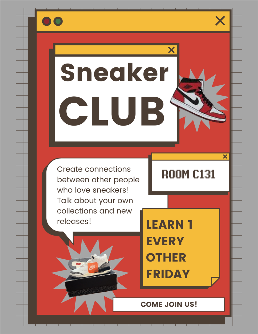 Sneaker Club Flyer